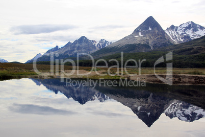 Mountain and lake