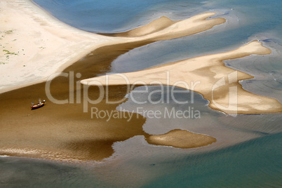 Boat on the sand