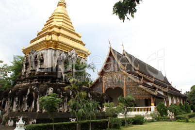 Golden stupa and temple