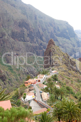 The village on a Teide volcano, Tenerife island, Spain