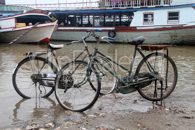 Bicycles and boats
