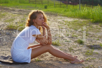 Woman on beach