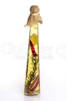 bottle with oil