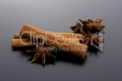 star anise and cinnamon