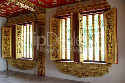 Inside buddhist temple