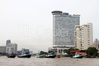 Boats on the Chao Phraya