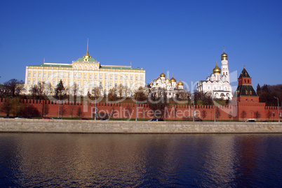 Kremlin red walls and palace