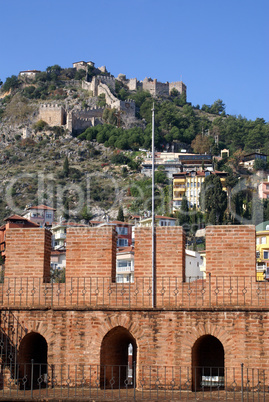 Castle and red tower