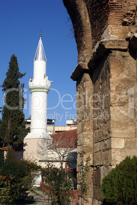 Column and mosque