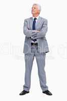 Businessman with his arms folded