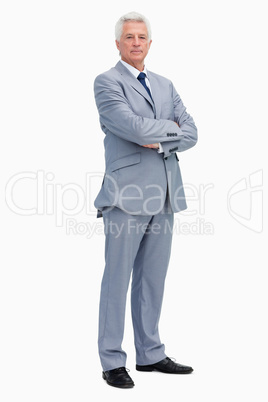 Portrait of a serious man in a suit