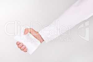 Hand with Business Card