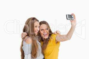 Two students taking a picture of themselves