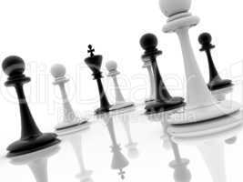 chess piece advising to strategic behavior
