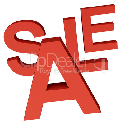 Sale Word As Symbol for Discounts And Promotions