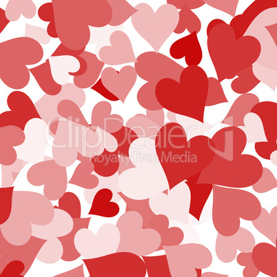 Paper Hearts Background Showing Love Romance And Valentines