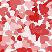Paper Hearts Background Showing Love Romance And Valentines