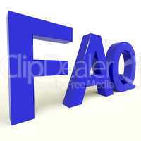 FAQ Word Showing Information And Answers