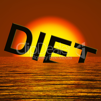 Diet Word Sinking Meaning Broken Diet