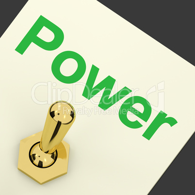 Power Switch As Symbol For Energy And Industry