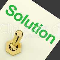 Solution Switch On Showing Success And Strategy