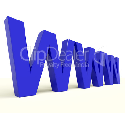 Www Word Showing Online Websites Or Internet