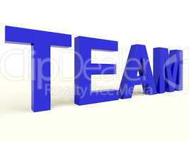 Team Text As Symbol For Teamwork And Partnership