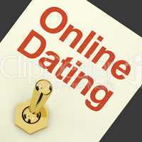 Online Dating Switch On Showing Romance And Love