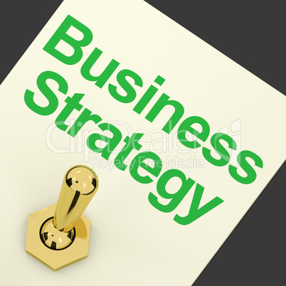 Business Strategy Switch Showing Vision And Motivation.