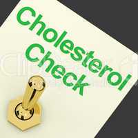 Cholesterol Check Switch As Check For Hdl Level