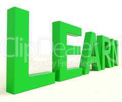 Learn Word For Education Or Online Learning