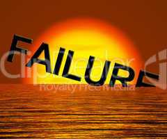 Failure Word Sinking As Symbol for Rejection And Malfunction