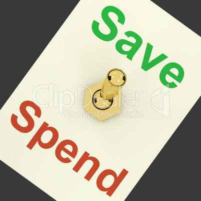 Save Switch On As Symbol For Discounts Or Promotion