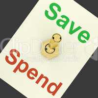 Save Switch On As Symbol For Discounts Or Promotion