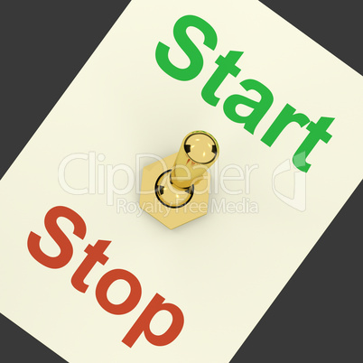 Start Switch On As Symbol For Control Or Activating