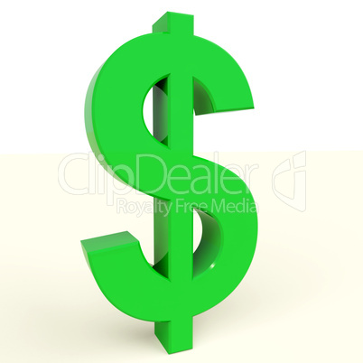 Dollar Symbol Showing Money Or Investment In The Usa