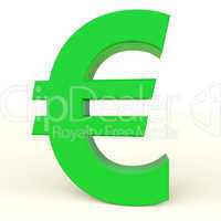 Euro Sign As Symbol For Money Or Wealth In Europe