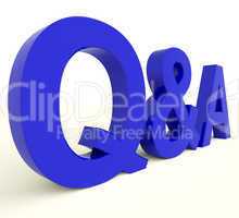 Q And A Letters Showing Questions And Answers