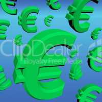 Euro Signs As Symbol For Money Or Wealth