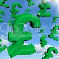 Pound Signs As Symbol For Money Or Wealth