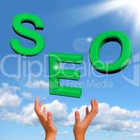 Catching Seo Word Representing Internet Optimization And Promoti