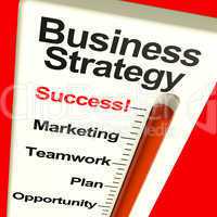 Business Strategy Success Showing Vision And Motivation