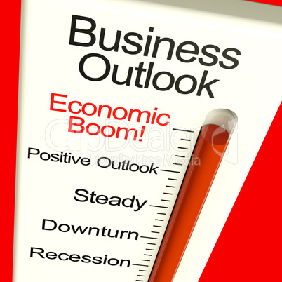 Business Outlook Economic Boom Monitor Shows Growth And Recovery