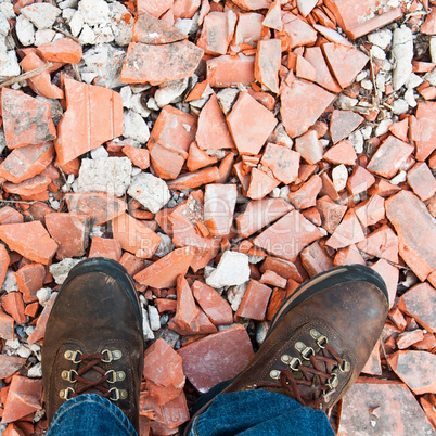 Worker at a construction site