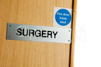 Surgery sign