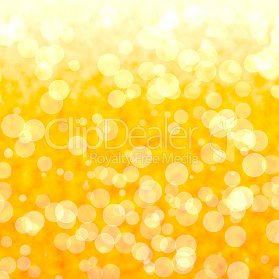 Bokeh Vibrant Yellow Background With Blurry Lights