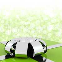 Green Giftbox With Bokeh Background For Mens Birthday