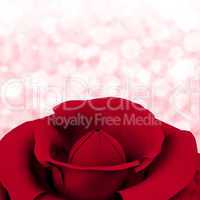 Rose With Bokeh Background For Womens Birthday Or Valentines