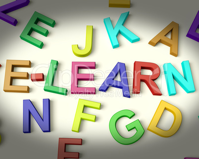 Elearn Written In Plastic Kids Letters