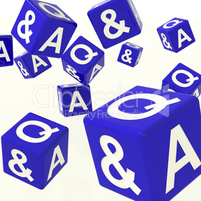 Question and Answer Dice As Symbol For Information